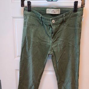 Hollister Super Skinny Jeans Oliver Green 1R
